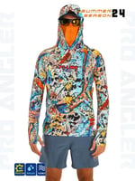 Balıkçı Giyim Fujin Pro Angler S24 Buff&Hoodie Makai Orange - L