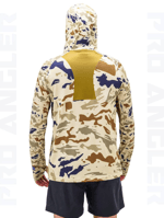 Balıkçı Giyim Fujin Pro Angler S24 Buff&Hoodie Natural Camo - XL