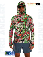 Balıkçı Giyim Fujin Pro Angler S24 Hooded Makai Green Red - L