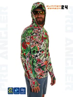 Balıkçı Giyim Fujin Pro Angler S24 Hooded Makai Green Red - L