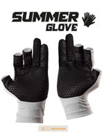 Balıkçı Giyim Fujin Pro Angler S24 Summer Gloves Grey