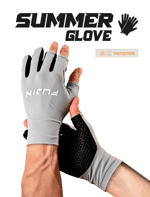 Balıkçı Giyim Fujin Pro Angler S24 Summer Gloves Grey