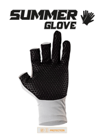 Balıkçı Giyim Fujin Pro Angler S24 Summer Gloves Grey