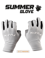 Balıkçı Giyim Fujin Pro Angler S24 Summer Gloves Grey