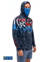 Fujin Pro Angler S26 T-Shirt Buff&Hooded Izohips Bold Red Balıkçı Giyim