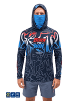 Fujin Pro Angler S26 T-Shirt Buff&Hooded Izohips Bold Red Balıkçı Giyim