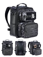 Çanta ve Kutular Fujin ProAji Back Pack Black Camo Balıkçı Sırt Çantası