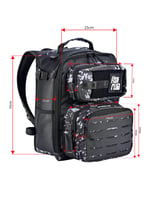 Çanta ve Kutular Fujin ProAji Back Pack Black Camo Balıkçı Sırt Çantası