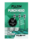 Fujin Punch Head Jighead FJ-PH 1/0 Jig Head ve Zokalar