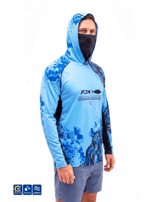 Fujin Relax S26 T-Shirt Buff&Hoodie Blue Black  Balıkçı Giyim