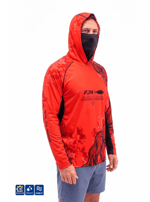 Fujin Relax S26 T-Shirt Buff&Hoodie Coral Black Balıkçı Giyim