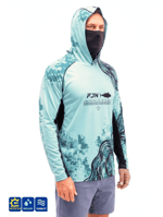 Fujin Relax S26 T-Shirt Buff&Hoodie Mint Black Balıkçı Giyim