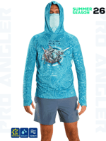 Balıkçı Giyim Fujin Rolla S26 Buff&Hoodie Swordfish Mint - XL