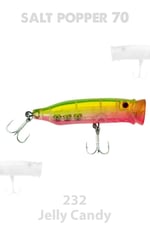 Maket Yemler Fujin Salt Popper 70mm 9.5gr Su Üstü Maket Balık