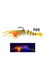 Silikon Yemler Fujin Shrimper 75mm 8.5gr Silikon Karides - F01 JELLY