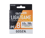 İp Misinalar Gosen Answer Light Game PE8 Örgü LRF İpi 150mt Coctail Yellow - 0.3PE
