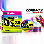 ICON-IC NEO 836 Plus X9 Multicolor 300m İp Misina - 0.10 MM İp Misinalar