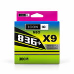 ICON-IC NEO 836 Plus X9 Multicolor 300m İp Misina - 0.10 MM İp Misinalar