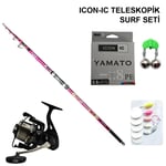 ICON-IC Teleskopik Surf Seti Hazır Olta Setleri