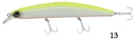 Maket Yemler Kendo Seabass Minnow 12.5cm 21g Floating Sahte Balık