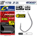 Tekli İğneler Owner 11759 JF-25 Jigger Light Jig İğnesi