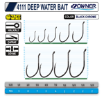 OWNER 4111 DEEP WATER BAIT Tekli İğneler