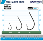 Owner 50001 Akita Sode Blue İğne - 3 Tekli İğneler