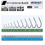 Owner 50173 Seigo-Bh Black İğne Tekli İğneler