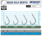 Tekli İğneler Owner 50226 Koji Senyo White İğne