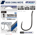 Tekli İğneler Owner 50355 Chinu W/ Eye Gun Black İğne