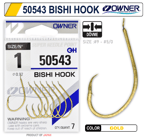 Tekli İğneler Owner 50543 Bishi Hook Gold İğne