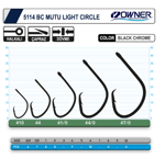 Tekli İğneler Owner 5114 Mutu Light Black Chrome İğne