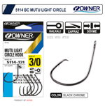 Tekli İğneler Owner 5114 Mutu Light Black Chrome İğne