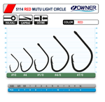 Owner 5114 Mutu Light Red Tekli İğneler