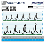 Üçlü İğneler Owner 5646 St-46tn Tin Çarpma İğne