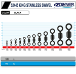 OWNER Owner 52445 King Stainless Swivel - 6 Klips & Fırdöndü