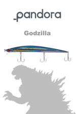 Maket Yemler Pandora Balıkçılık Godzilla 175F Floating Maket Balık - 003