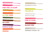 Silikon Yemler RYUJI TINY WORM TPR 5CM, 18AD Silikon Yem  - PURPLE GLOW