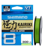 İp Misinalar Shimano Kairiki 8 300m Mantis Green Örgü İp Misina