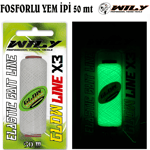 Yem İpi Wily Fosforlu (Glow) Yem İpi 50 mt