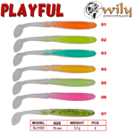 Silikon Yemler Wily Playful Silikon Yem 7.5 cm 3.2 gr - 07