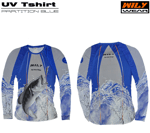 Balıkçı Giyim Wily Wear UV T-Shirt Partition Blue - M
