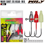 WILY Wily Wave Shot Jighead Mix Jighead  Jig Head ve Zokalar