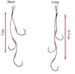 Assist İğneler Xesta Triple Claw Deep Tune Long Rigs -1/0-2/0