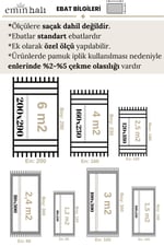 Eagle EL01 Akrilik Sık DokumaYumuşak Dokulu Salon Antre Mutfak Halı Yolluk