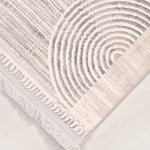 HARMONY -Bej / Ekru / Gri -Oturma Odası,Salon,Mutfak, Koridor- Robot Süpürgeye Uyumlu -Kolay Temizlenebilir