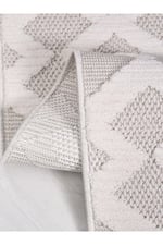 Perth PL03 Beyaz Tozumaz Dekoratif Salon Antre Mutfak Yatak Odası Halısı Yolluk Kilim