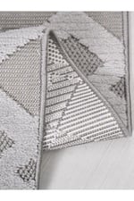 Perth PL05 Gri Tozumaz Dekoratif Salon Antre Mutfak Yatak Odası Halısı Yolluk Kilim