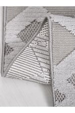 Perth PL05 Gri Tozumaz Dekoratif Salon Antre Mutfak Yatak Odası Halısı Yolluk Kilim