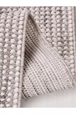 Polk Gri Bukle Örme Loop Antre Salon Mutfak Balkon Tozmaz Halı Yolluk Kilim